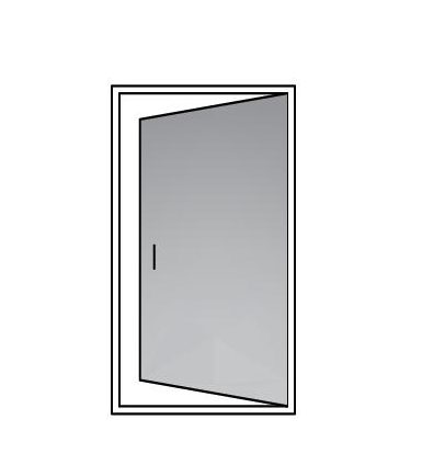Outward opening hinge
