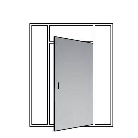 Top or side fixed panel