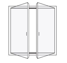 Double-Leaf Opening Door