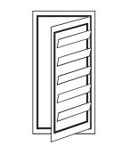  Louvered Window Door